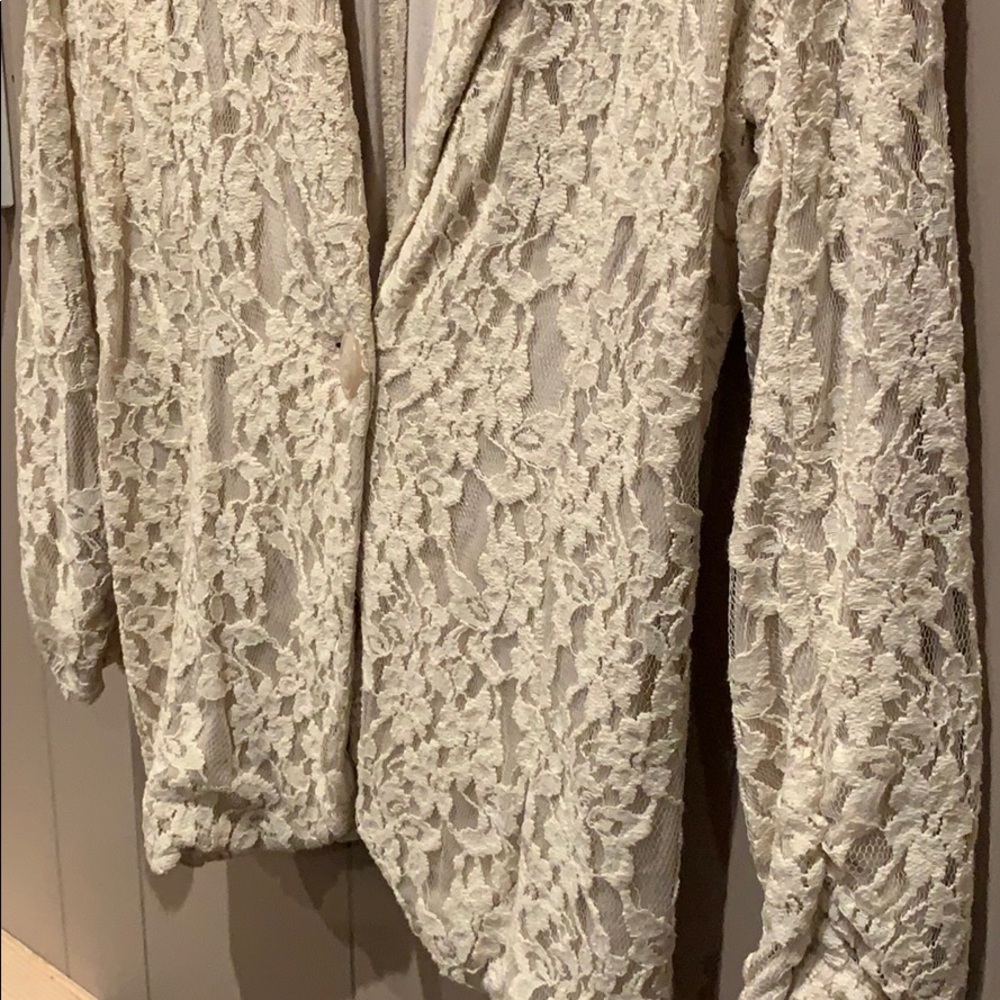 Boutique Lace Blazer Size S